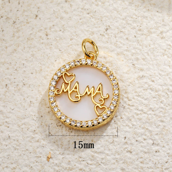 Jewelry Pendant Copper Heartshaped Plated Real Gold Sweet Style