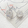 Jewelry Pendant Copper Inlaid Zirconium Three Dimensional Crown Line Pattern Electroplated Handmade
