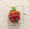 Jewelry Pendant Copper Sweet Fruit Style With Oil Dripping Design And Apple Pattern