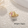 Jewelry Pendant Copper Sweet Fruit Style With Oil Dripping Design And Apple Pattern