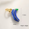 Jewelry Pendant Copper Sweet Fruit Style With Oil Dripping Design And Apple Pattern
