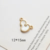 Jewelry Pendant Earrings Necklace Copperclad Gold Inlaid Acrylic Imitation Motherofpearl Butterfly Moon Gourd Diy Handmade Electroplated Geometric Style