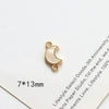Jewelry Pendant Earrings Necklace Copperclad Gold Inlaid Acrylic Imitation Motherofpearl Butterfly Moon Gourd Diy Handmade Electroplated Geometric Style