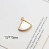 Jewelry Pendant Earrings Necklace Copperclad Gold Inlaid Acrylic Imitation Motherofpearl Butterfly Moon Gourd Diy Handmade Electroplated Geometric Style