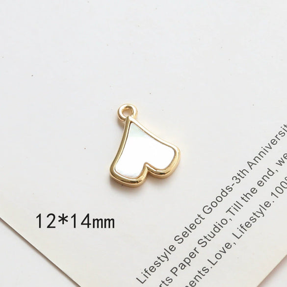 Jewelry Pendant Earrings Necklace Copperclad Gold Inlaid Acrylic Imitation Motherofpearl Butterfly Moon Gourd Diy Handmade Electroplated Geometric Style