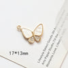 Jewelry Pendant Earrings Necklace Copperclad Gold Inlaid Acrylic Imitation Motherofpearl Butterfly Moon Gourd Diy Handmade Electroplated Geometric Style