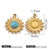 Jewelry Pendant Marine Series Stainless Steel Electroplated Seahorse Crab