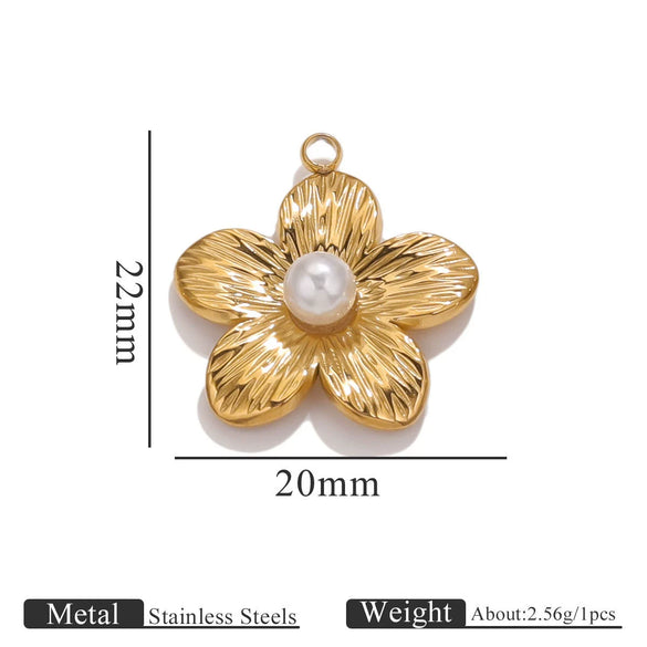 Jewelry Pendant Marine Series Stainless Steel Electroplated Seahorse Crab