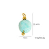 Jewelry Pendant Natural Stone Pearl Stainless Steel Geometric Electroplated Handmade