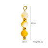 Jewelry Pendant Natural Stone Pearl Stainless Steel Geometric Electroplated Handmade