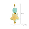 Jewelry Pendant Natural Stone Pearl Stainless Steel Geometric Electroplated Handmade