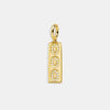 Jewelry Pendant Necklace Brass Geometric Quadrilateral With Diamond For Women