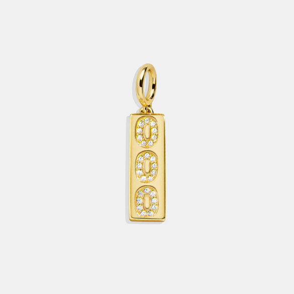 Jewelry Pendant Necklace Brass Geometric Quadrilateral With Diamond For Women