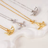Jewelry Pendant Necklace Copper Animal Zodiac Real Gold Plated Light Luxury Style