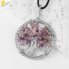 Jewelry Pendant Necklace Handmade Agate Colorful Stone Winding Wax Rope White Plated