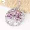 Jewelry Pendant Necklace Handmade Agate Colorful Stone Winding Wax Rope White Plated