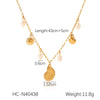 Jewelry Pendant Necklace Stainless Steel Titanium Steel Tassel Flower Bow Heart Animal Zodiac Geometric Electroplating