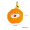 Jewelry Pendant Stainless Steel Irregular Round Dripping Oil Eye Accessories