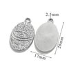 Jewelry Pendant Stainless Steel 18K Gold Plated Electroplating Craft Ellipse Handmade Diy Tarot Card