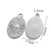 Jewelry Pendant Stainless Steel 18K Gold Plated Electroplating Craft Ellipse Handmade Diy Tarot Card