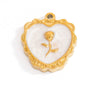 Jewelry Pendant Stainless Steel Oil Dripping Flower Devil's Eye Ocean Heart Electroplating