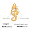 Jewelry Pendant Stainless Steel Oil Dripping Flower Devil's Eye Ocean Heart Electroplating