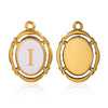 Jewelry Pendant Stainless Steel Oval Electroplating Handmade