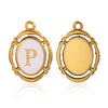 Jewelry Pendant Stainless Steel Oval Electroplating Handmade