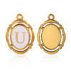 Jewelry Pendant Stainless Steel Oval Electroplating Handmade