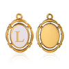 Jewelry Pendant Stainless Steel Oval Electroplating Handmade
