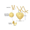 Jewelry Photo Box Stainless Steel Heart Shaped Pendant