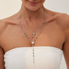 Jewelry 3Piece Set With Cross Frame Chain Necklace Copperclad Iron Copper Alloy Geometric Electroplating