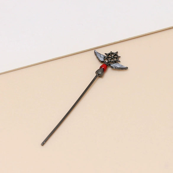 Jewelry Pin Accessories Alloy Silver Plated Gold Plated Copperplated Handmade With Baking Paint Magic Wand Elf Staff Design