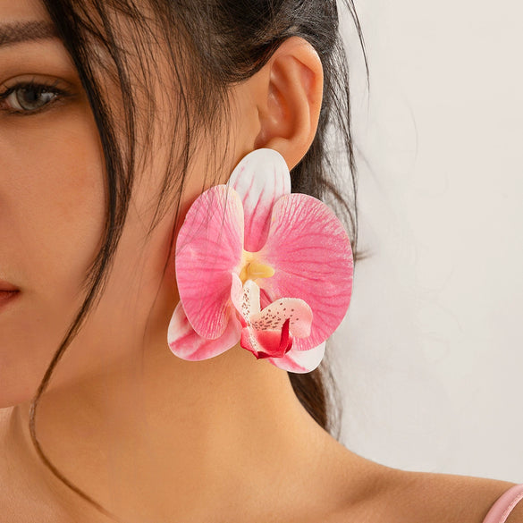 Jewelry Plastic Flower Pendant Neck Chain For Women
