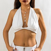 Jewelry Plastic Geometric Body Chain For Women Electroplating Simple Style