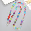 Jewelry Plastic Resin Acrylic Crossbody Chain Handmade Painted
