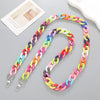 Jewelry Plastic Resin Acrylic Crossbody Chain Handmade Painted