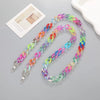 Jewelry Plastic Resin Acrylic Crossbody Chain Handmade Painted