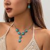 Jewelry Plastic Resin Alloy Heart Shape Retro Punk Electroplated Cross Chain Women's Necklace