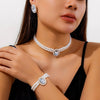 Jewelry Plastic Resin Geometric Multi Layer Imitation Pearl Ball Chain Necklace For Women