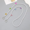 Jewelry Plastic Resin Handmade Beaded Mobile Phone Chain With Stars Sun And Moon Clouds Cosmic Pattern
