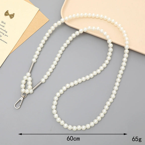Jewelry Plastic Resin Handmade Beaded Mobile Phone Chain With Stars Sun And Moon Clouds Cosmic Pattern