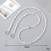 Jewelry Plastic Resin Handmade Beaded Mobile Phone Chain With Stars Sun And Moon Clouds Cosmic Pattern