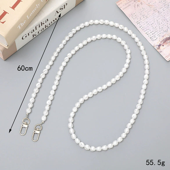 Jewelry Plastic Resin Handmade Beaded Mobile Phone Chain With Stars Sun And Moon Clouds Cosmic Pattern