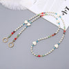 Jewelry Plastic Resin Handmade Beaded Mobile Phone Chain With Stars Sun And Moon Clouds Cosmic Pattern