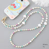 Jewelry Plastic Resin Handmade Beaded Mobile Phone Chain With Stars Sun And Moon Clouds Cosmic Pattern