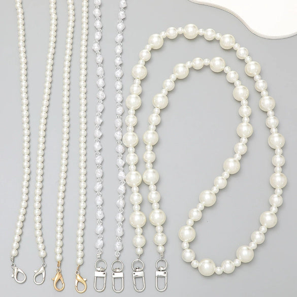 Jewelry Plastic Resin Handmade Beaded Mobile Phone Chain With Stars Sun And Moon Clouds Cosmic Pattern