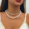 Jewelry Plastic Resin Heart Shaped Ball Chain Clavicle Necklace With Artificial Crystal Pendant Electroplating Style