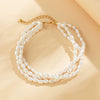 Jewelry Plastic Resin Heart Shaped Ball Chain Clavicle Necklace With Artificial Crystal Pendant Electroplating Style