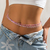 Jewelry Plastic Resin Rice Beads Handmade Women's Geometric Navel Waist Chain